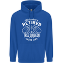 A Retired Tree Surgeon Looks Like Mens 80% Cotton Hoodie Royal Blue