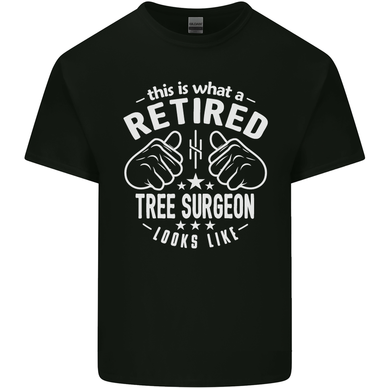 A Retired Tree Surgeon Looks Like Mens Cotton T-Shirt Tee Top Black