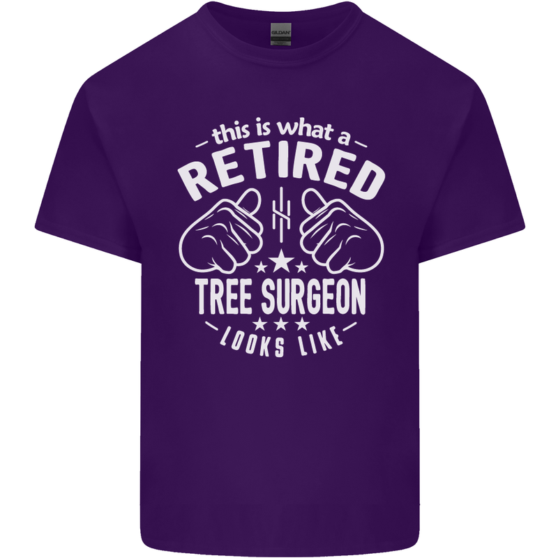 A Retired Tree Surgeon Looks Like Mens Cotton T-Shirt Tee Top Purple