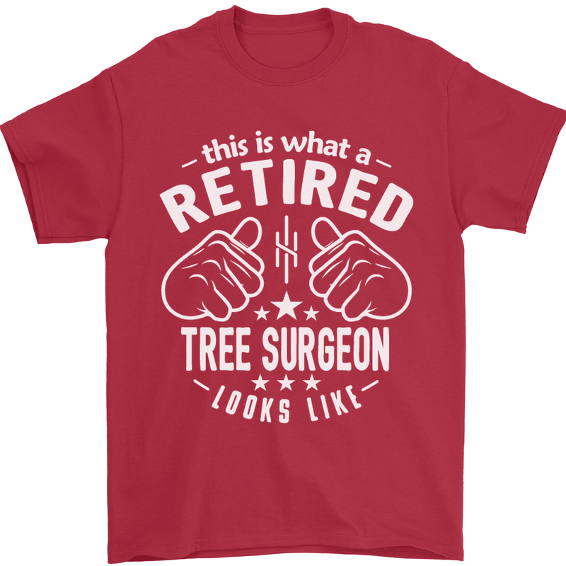 A Retired Tree Surgeon Looks Like Mens T-Shirt Cotton Gildan Red