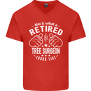 A Retired Tree Surgeon Looks Like Mens V-Neck Cotton T-Shirt Red