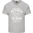 A Retired Tree Surgeon Looks Like Mens V-Neck Cotton T-Shirt Sports Grey