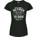 A Retired Tree Surgeon Looks Like Womens Petite Cut T-Shirt Black