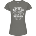 A Retired Tree Surgeon Looks Like Womens Petite Cut T-Shirt Charcoal