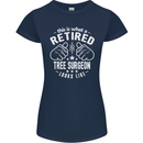 A Retired Tree Surgeon Looks Like Womens Petite Cut T-Shirt Navy Blue