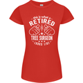 A Retired Tree Surgeon Looks Like Womens Petite Cut T-Shirt Red