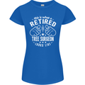 A Retired Tree Surgeon Looks Like Womens Petite Cut T-Shirt Royal Blue