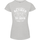 A Retired Tree Surgeon Looks Like Womens Petite Cut T-Shirt Sports Grey