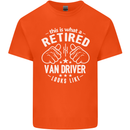 A Retired Van Driver Looks Like Mens Cotton T-Shirt Tee Top Orange