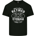A Retired Veternarian Looks Like Mens Cotton T-Shirt Tee Top Black