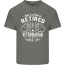 A Retired Veternarian Looks Like Mens Cotton T-Shirt Tee Top Charcoal