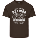 A Retired Veternarian Looks Like Mens Cotton T-Shirt Tee Top Dark Chocolate