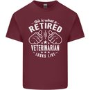 A Retired Veternarian Looks Like Mens Cotton T-Shirt Tee Top Maroon