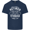 A Retired Veternarian Looks Like Mens Cotton T-Shirt Tee Top Navy Blue