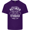 A Retired Veternarian Looks Like Mens Cotton T-Shirt Tee Top Purple