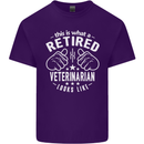 A Retired Veternarian Looks Like Mens Cotton T-Shirt Tee Top Purple