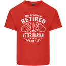 A Retired Veternarian Looks Like Mens Cotton T-Shirt Tee Top Red