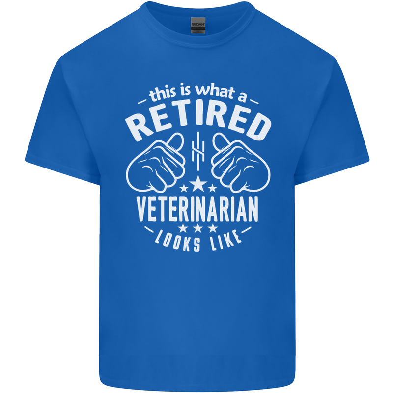 A Retired Veternarian Looks Like Mens Cotton T-Shirt Tee Top Royal Blue