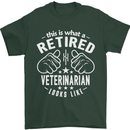 A Retired Veternarian Looks Like Mens T-Shirt Cotton Gildan Forest Green