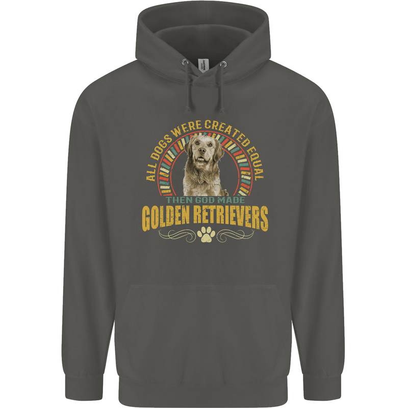A Retriever Dog Childrens Kids Hoodie Storm Grey