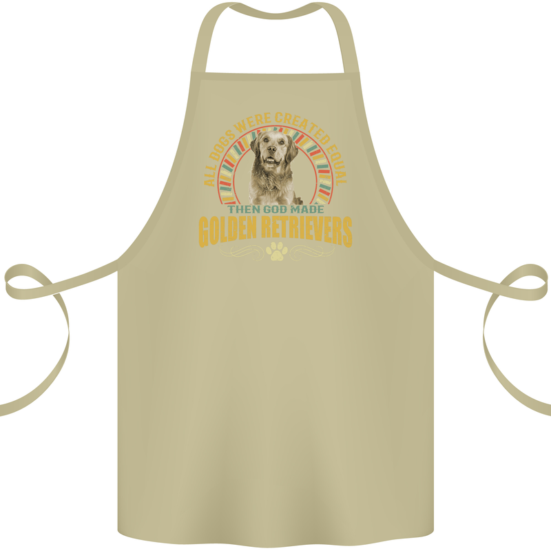 A Retriever Dog Cotton Apron 100% Organic Khaki