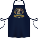 A Retriever Dog Cotton Apron 100% Organic Navy Blue