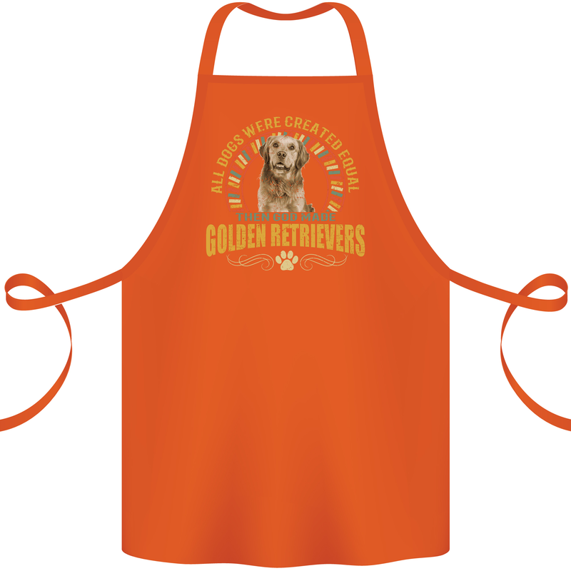 A Retriever Dog Cotton Apron 100% Organic Orange