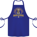 A Retriever Dog Cotton Apron 100% Organic Royal Blue