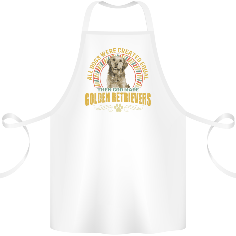 A Retriever Dog Cotton Apron 100% Organic White