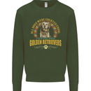 A Retriever Dog Kids Sweatshirt Jumper Forest Green
