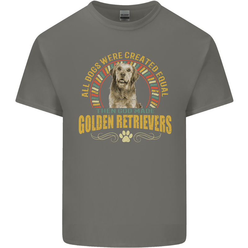 A Retriever Dog Kids T-Shirt Childrens Charcoal