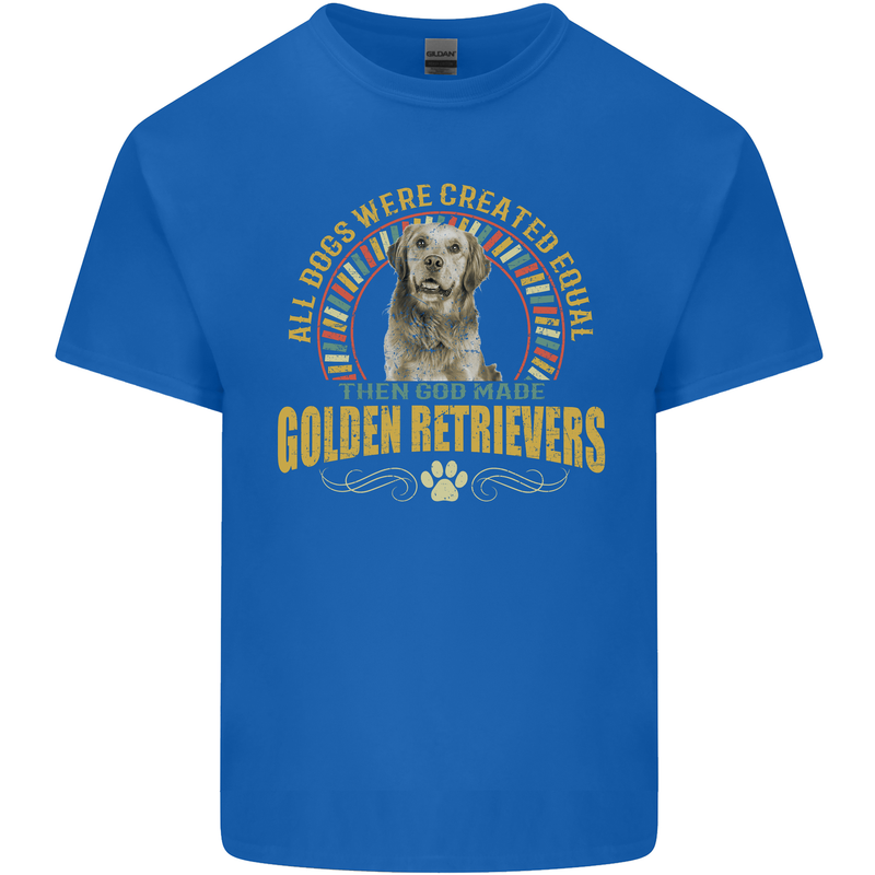 A Retriever Dog Kids T-Shirt Childrens Royal Blue