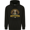 A Retriever Dog Mens 80% Cotton Hoodie Black