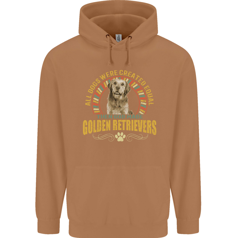 A Retriever Dog Mens 80% Cotton Hoodie Caramel Latte