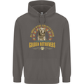 A Retriever Dog Mens 80% Cotton Hoodie Charcoal
