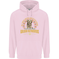 A Retriever Dog Mens 80% Cotton Hoodie Light Pink
