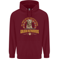 A Retriever Dog Mens 80% Cotton Hoodie Maroon