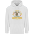 A Retriever Dog Mens 80% Cotton Hoodie White