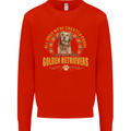 A Retriever Dog Mens Sweatshirt Jumper Bright Red