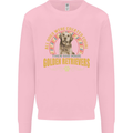 A Retriever Dog Mens Sweatshirt Jumper Light Pink