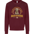 A Retriever Dog Mens Sweatshirt Jumper Maroon