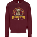 A Retriever Dog Mens Sweatshirt Jumper Maroon