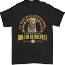 A Retriever Dog Mens T-Shirt 100% Cotton Black