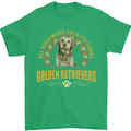 A Retriever Dog Mens T-Shirt 100% Cotton Irish Green