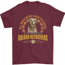A Retriever Dog Mens T-Shirt 100% Cotton Maroon