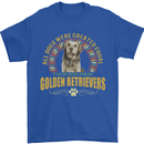 A Retriever Dog Mens T-Shirt 100% Cotton Royal Blue