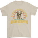 A Retriever Dog Mens T-Shirt 100% Cotton Sand