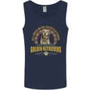 A Retriever Dog Mens Vest Tank Top Navy Blue