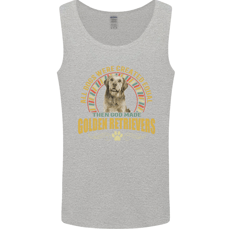 A Retriever Dog Mens Vest Tank Top Sports Grey