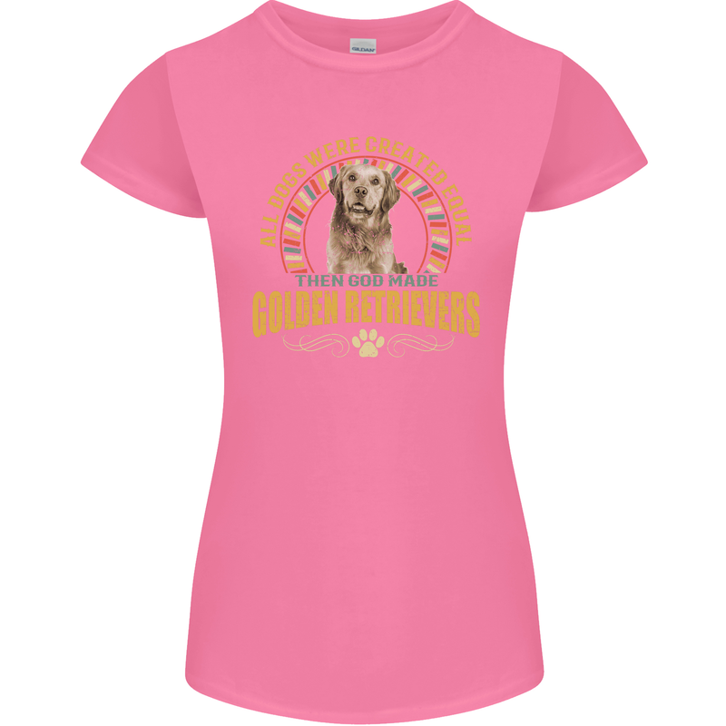 A Retriever Dog Womens Petite Cut T-Shirt Azalea
